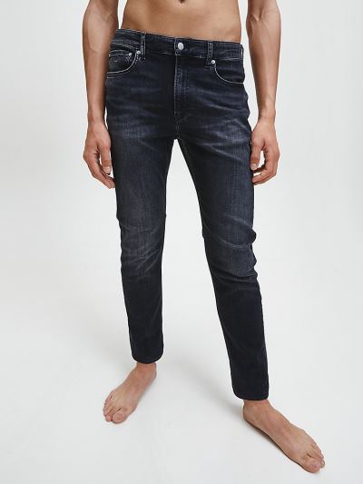 Calvin Klein Ruhák HU149084 | Calvin Klein Slim Tapered Férfi Farmernadrág Világoskék Fekete